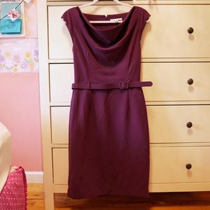 Banana Republic Dress Purple with Buckle